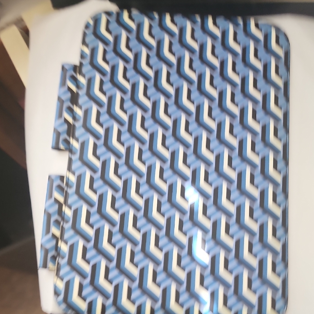 Prada Saffiano Leather Geometric Print iPad Tablet Case - Picture 5 of 7